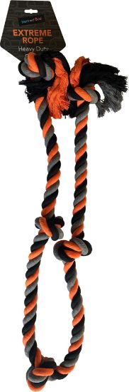 Hem & Boo Extreme 6ft, 5 Knot Heavy Rope Toy