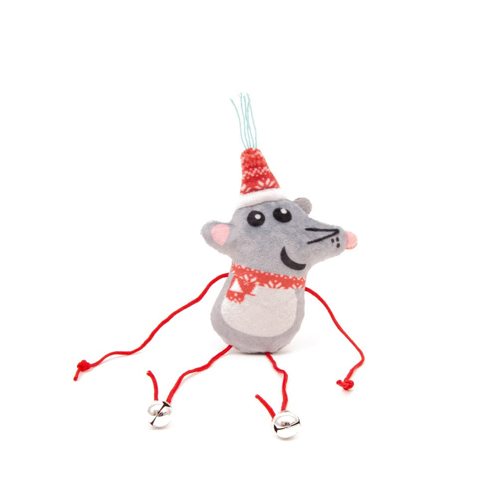 Great&Small Christmas String and Jingle Bells Mouse 11cm