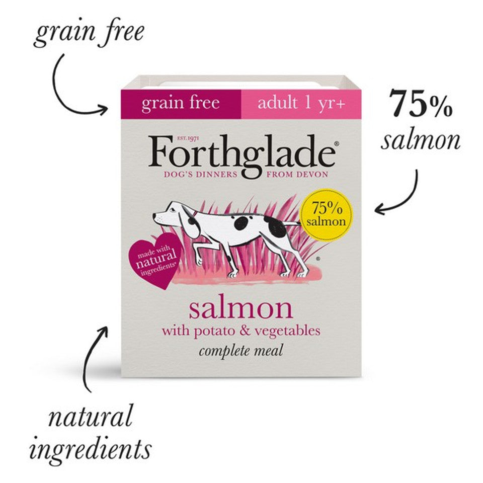 Forthglade Adult Meal Salmon Potato & Veg Grain Free 395g