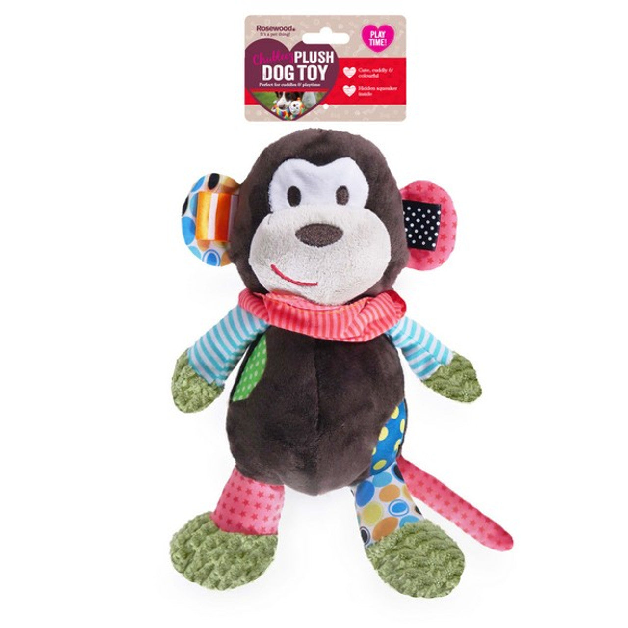Rosewood Mitchell Monkey Plush Dog Toy