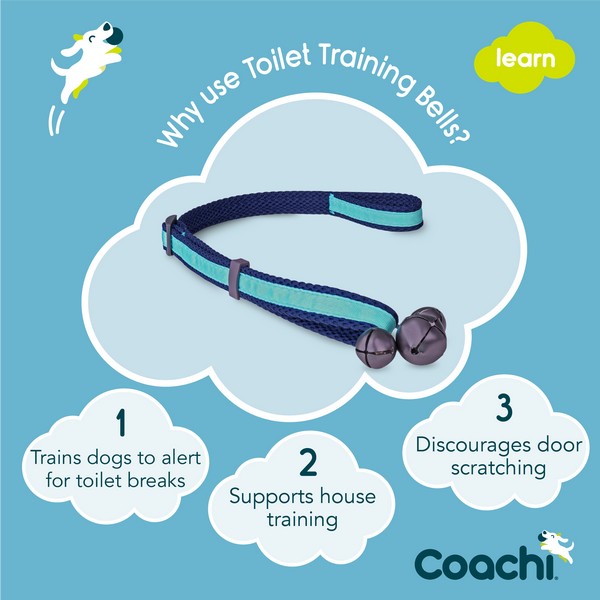 Coachi Toilet Training Bells Navy & Light Blue