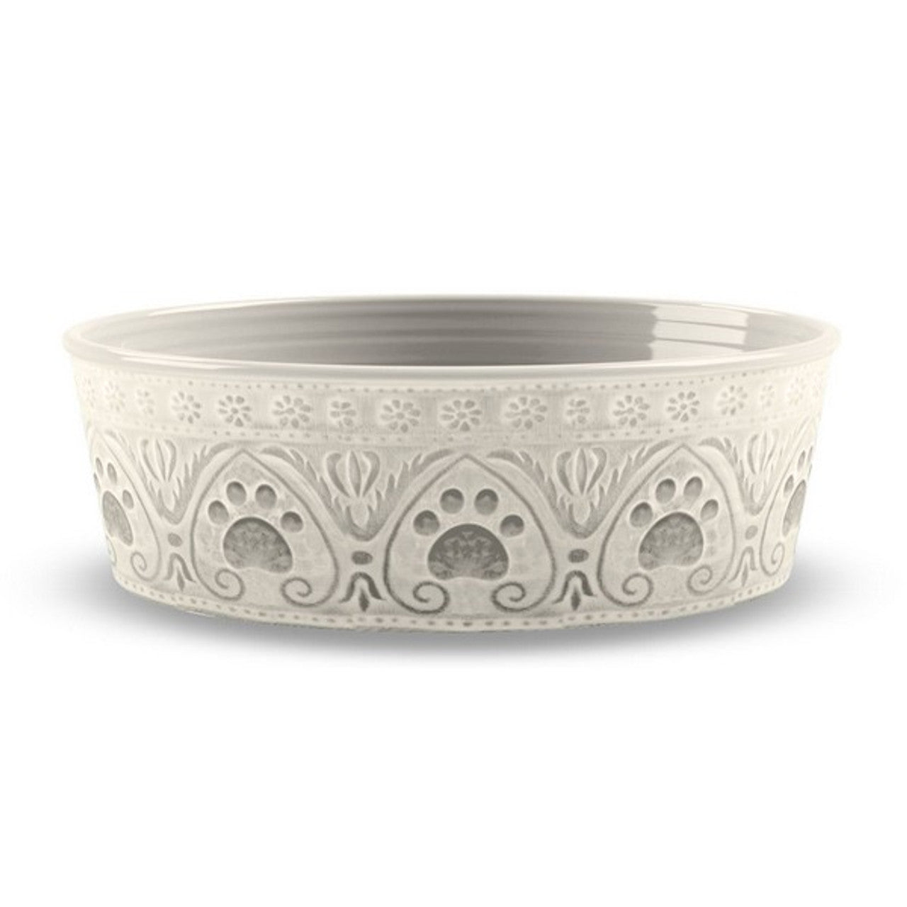 Tarhong Medallion Paw Print Pet Bowl