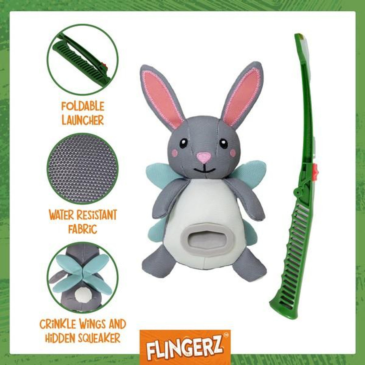 Rosewood Flingerz Rabbit Throw Toy