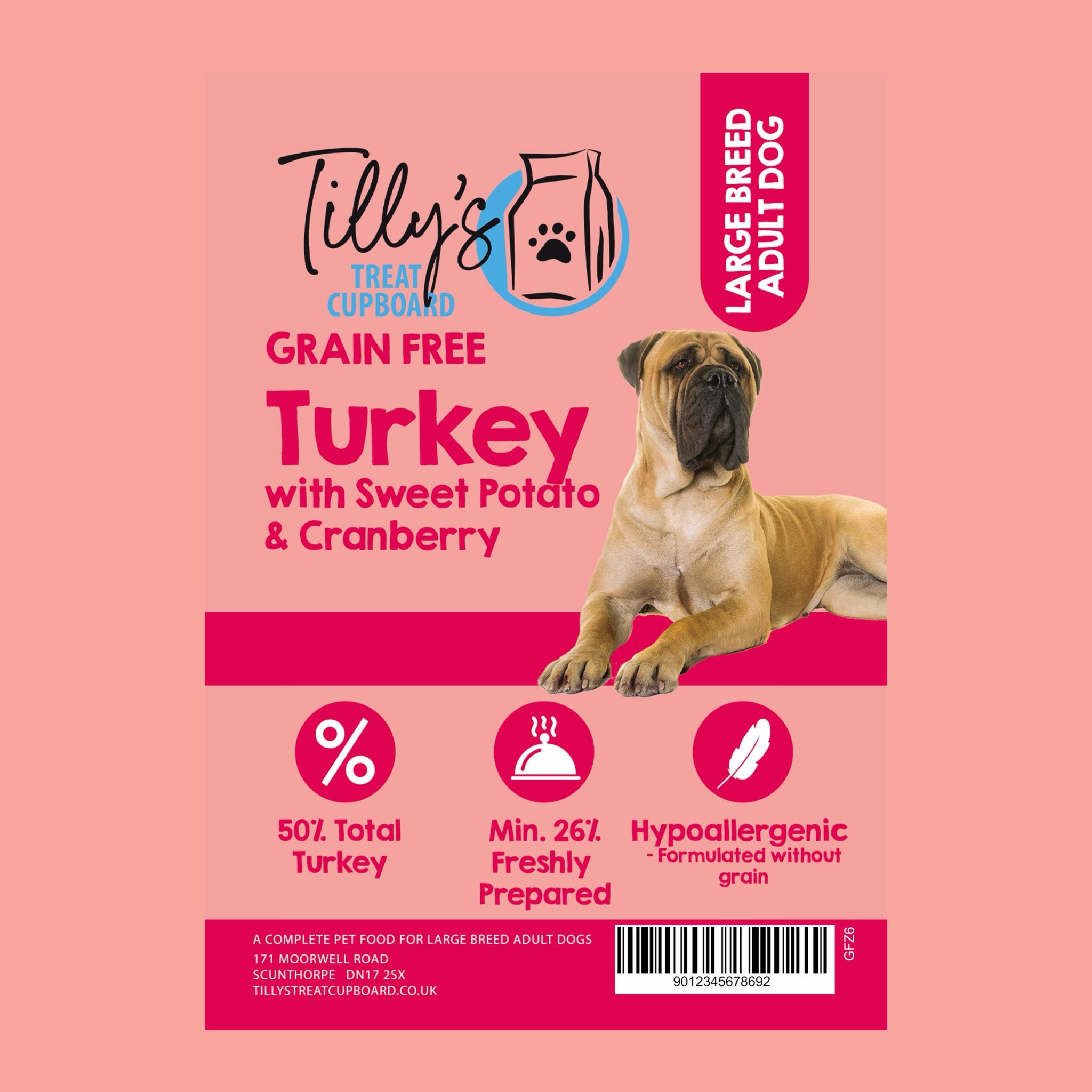 Tilly's Brown Bag LARGE BREED Turkey with Sweet Potato & Cranberry