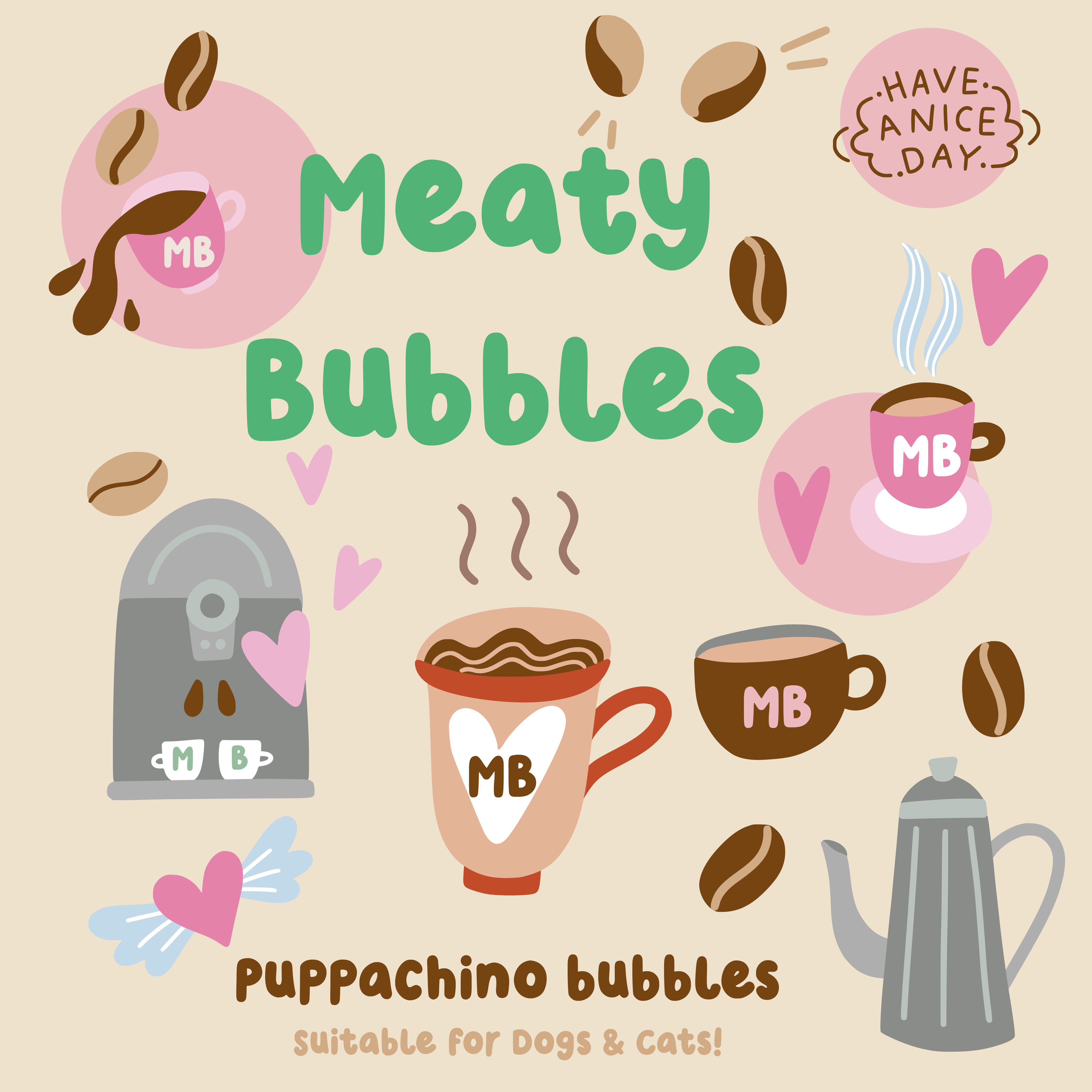 Meaty Bubbles Puppachino Flavour 150ml
