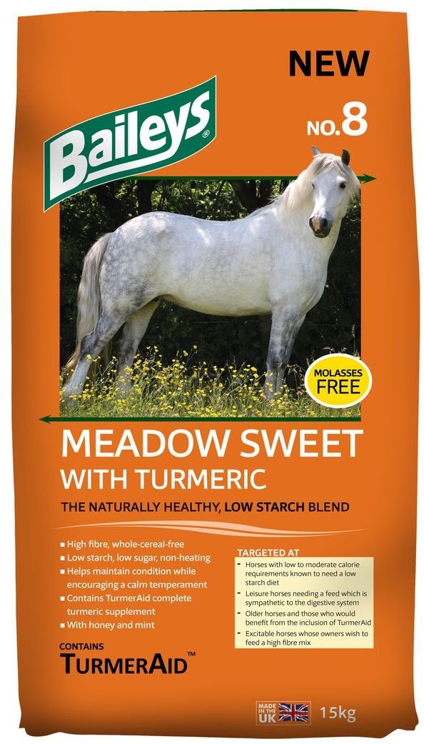 Baileys No.8 Meadow Sweet with Turmeric Horse Feed 15kg