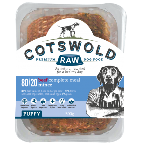 Cotswold Raw PUPPY - 500g Mince - Beef