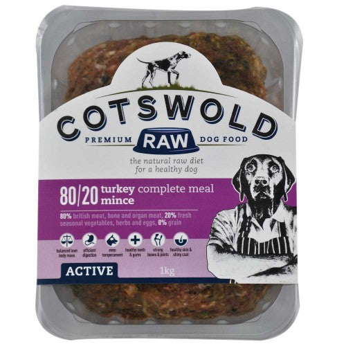 Cotswold Raw Turkey Mince - 80/20 ACTIVE