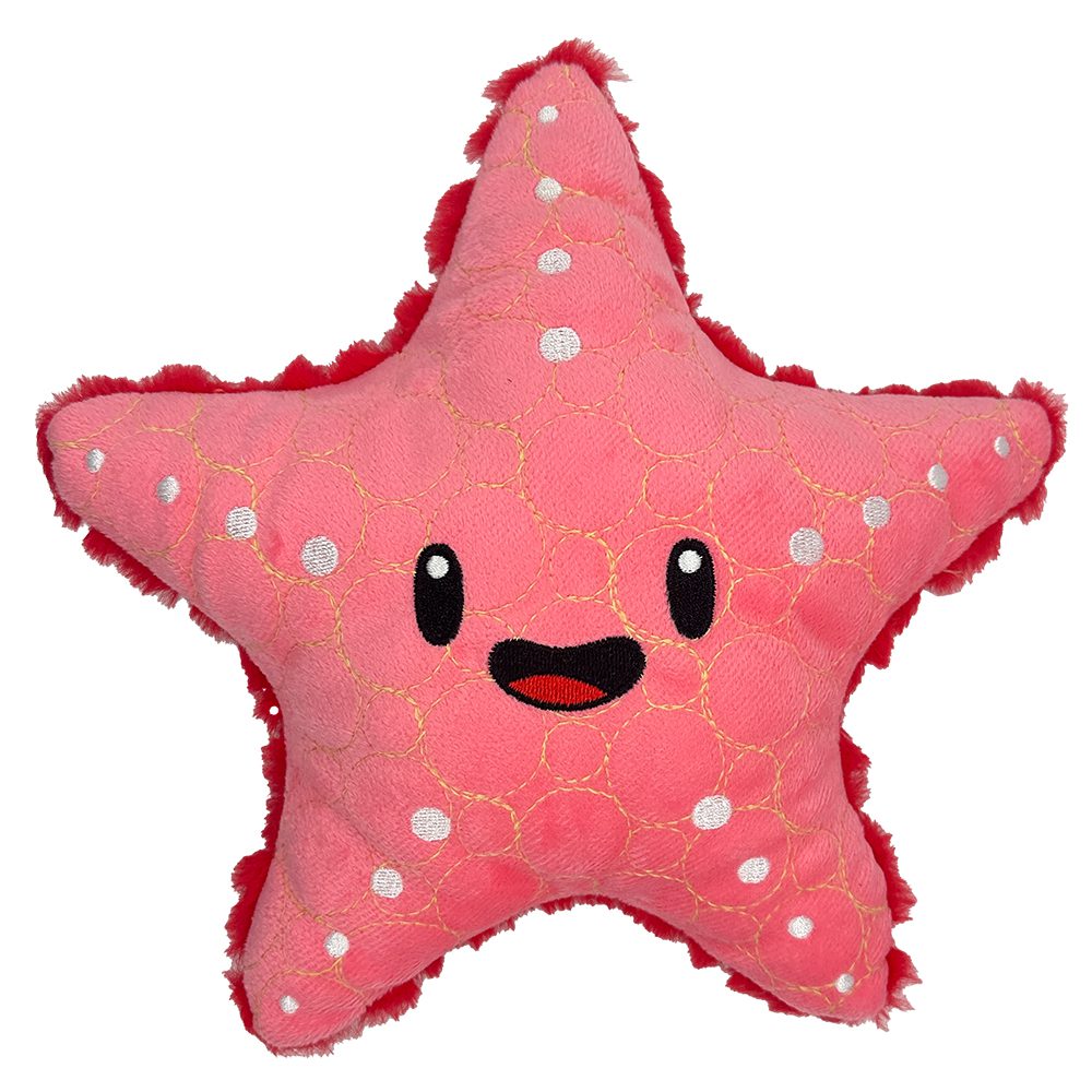 Starfish Plush Tough Toy - Durable, Kevlar-Built, Squeaker for Strong Chewers