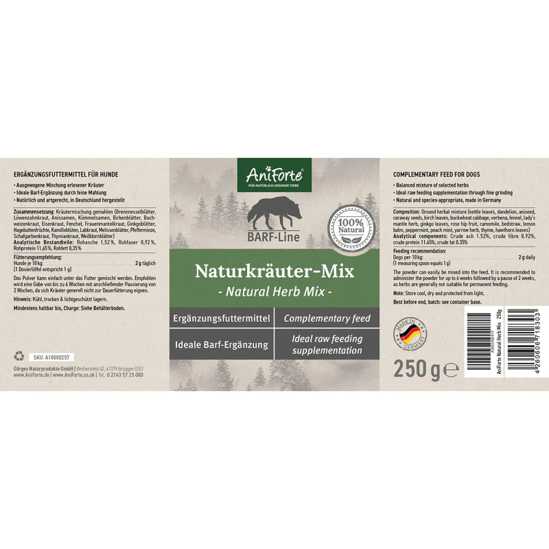 Aniforte Natural Herb Mix for Dogs - 250g