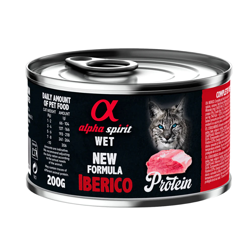 Alpha Spirit Pork (Iberico) Complete Wet Food Can for Cats (200g)