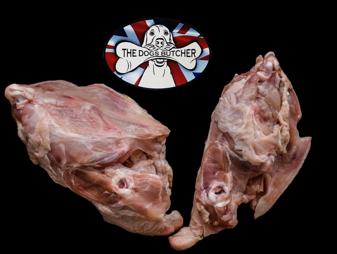 The Dog's Butcher CHICKEN CARCASS X 2 , FROM LOCALLY SOURCED FREE RANGE BIRDS. WEIGHT APPROX 800G-1KG BUT MAY FALL EITHER SIDE OF THIS