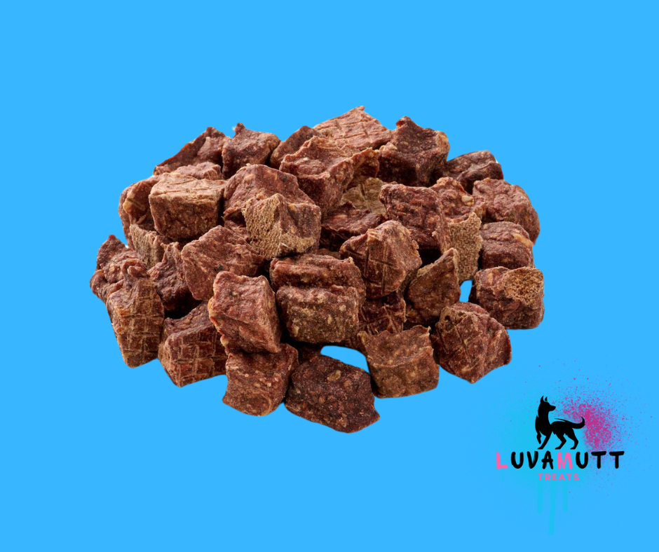 LuvaMutt Ostrich Cubes 100g