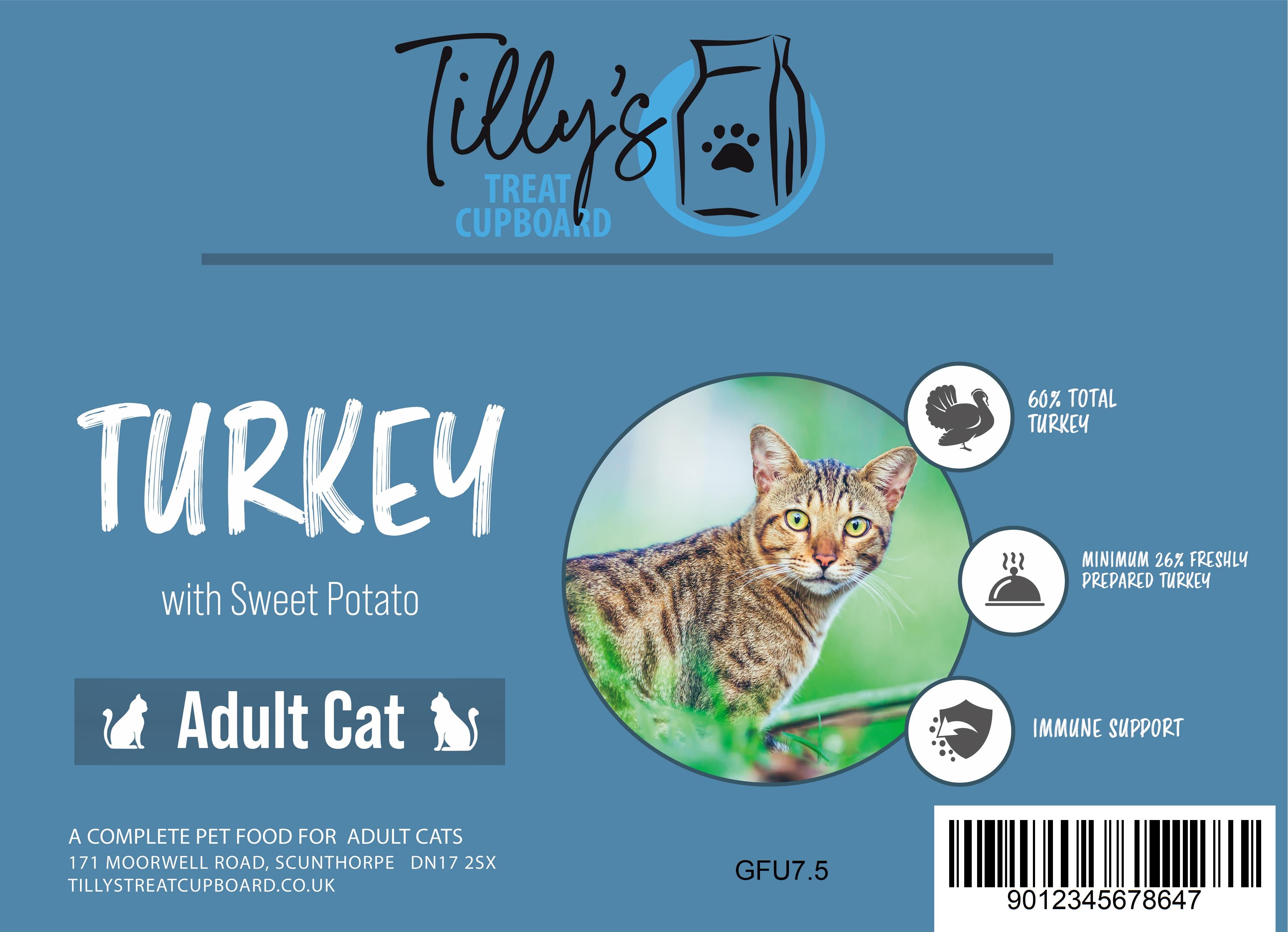 Tilly's Grain Free Cat Turkey and Sweet Potato