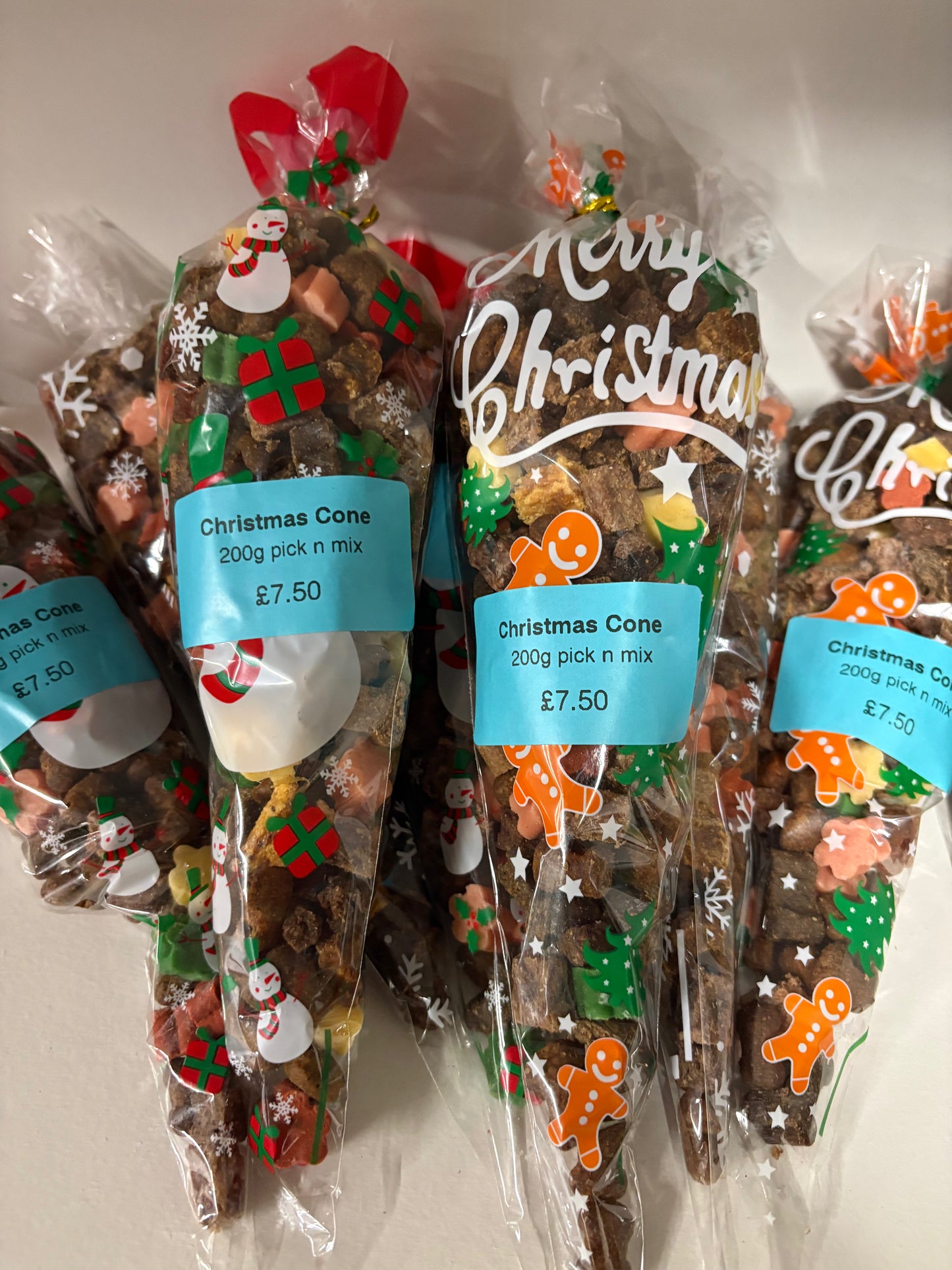 Christmas Pick n Mix Dog Treats Cone