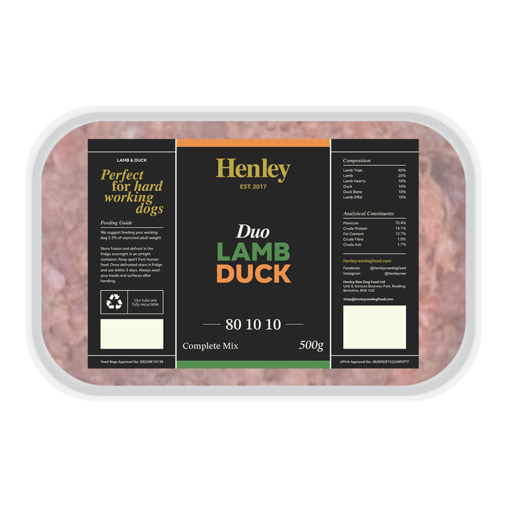 Henley Duo Lamb and Duck 80/10/10 500g