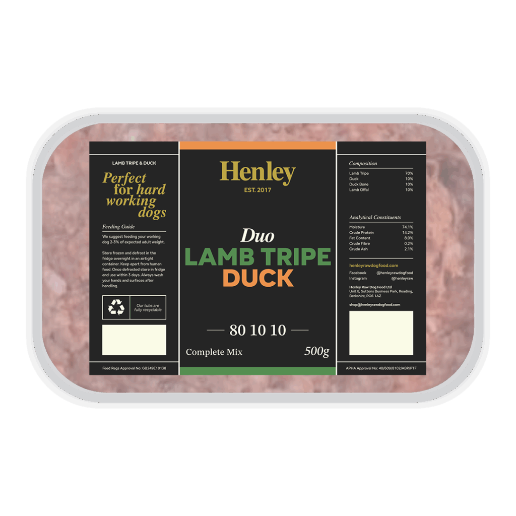 Henley Duo Lamb Tripe & Duck 80/10/10 500g