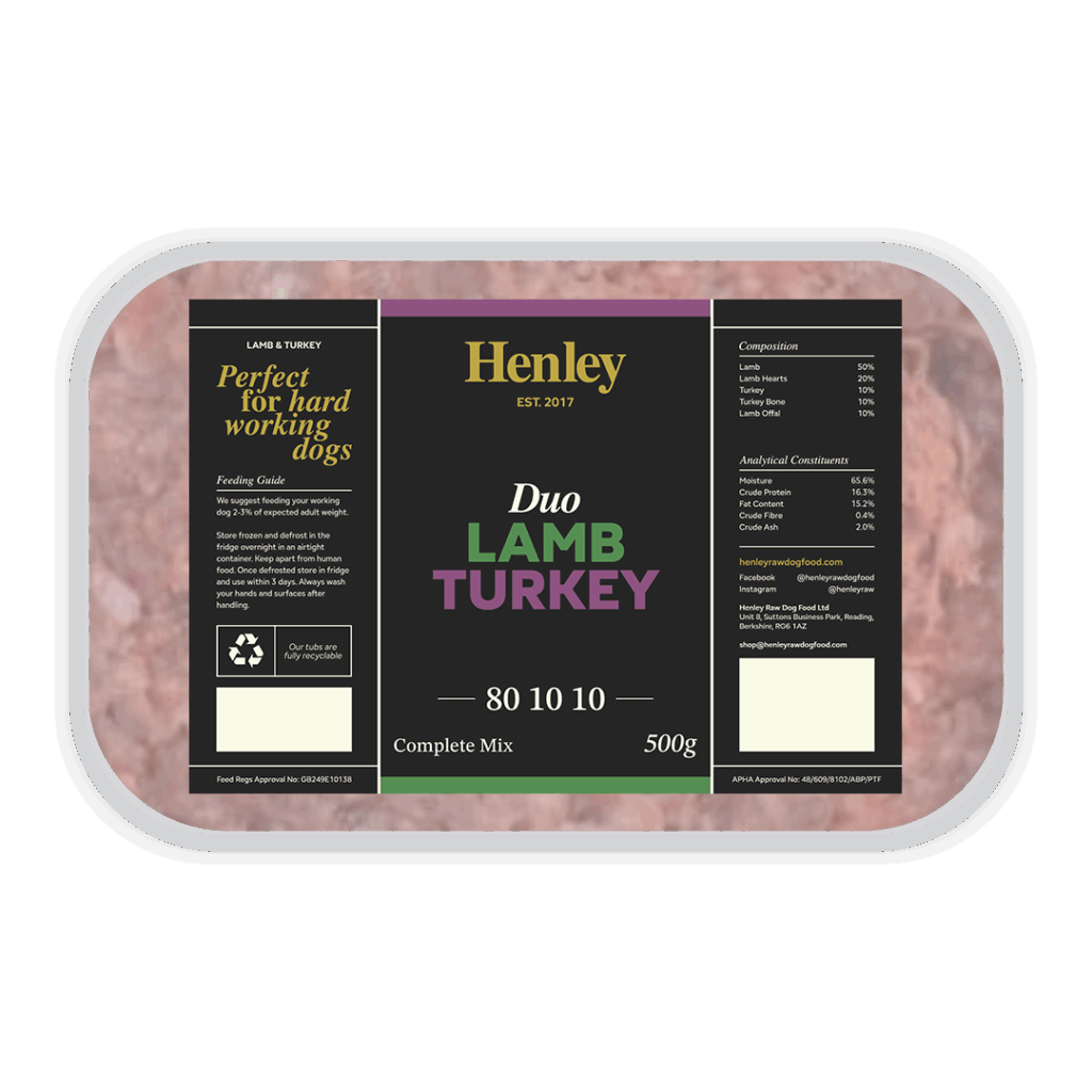 Henley Duo Lamb and Turkey 80/10/10 500g