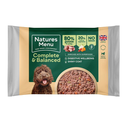 Natures Menu 80% Goose & Turkey Block 500g