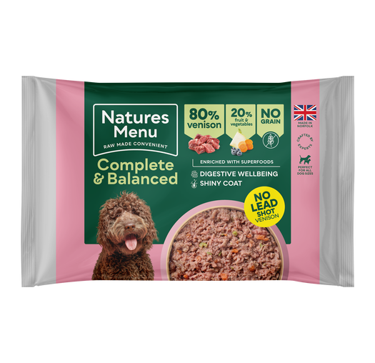 Natures Menu 80% Wild Venison Block 500g