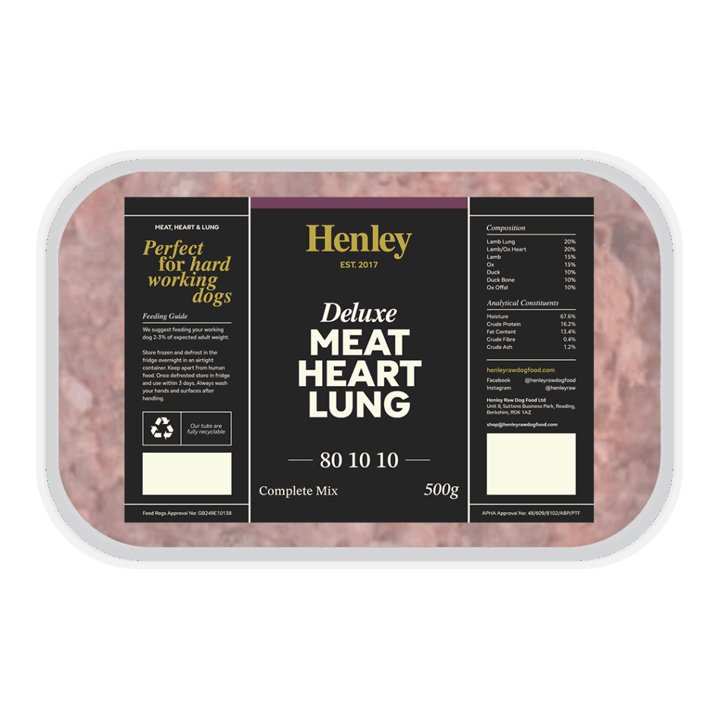 Henley Deluxe Meat, Heart & Lung 80/10/10 500g