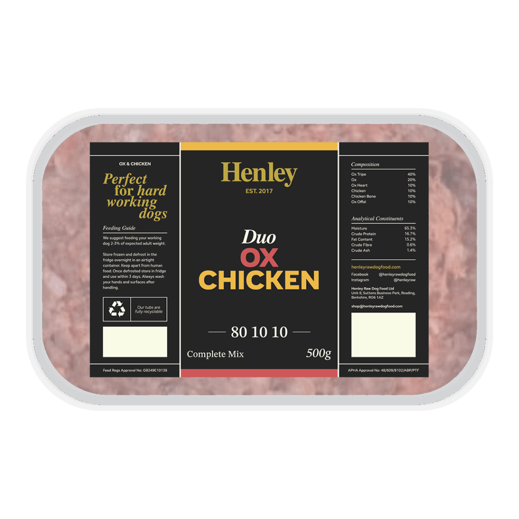 Henley Duo Ox & Chicken 80/10/10 500g