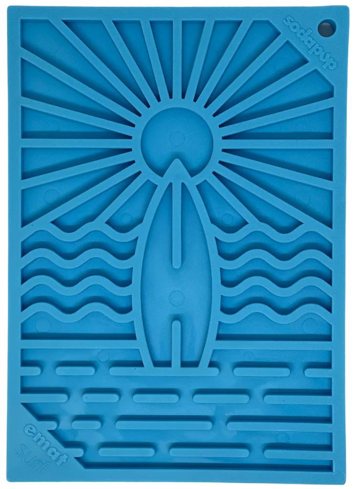 Sodapup Surf's Up Design eMat Enrichment Lick Mat - small