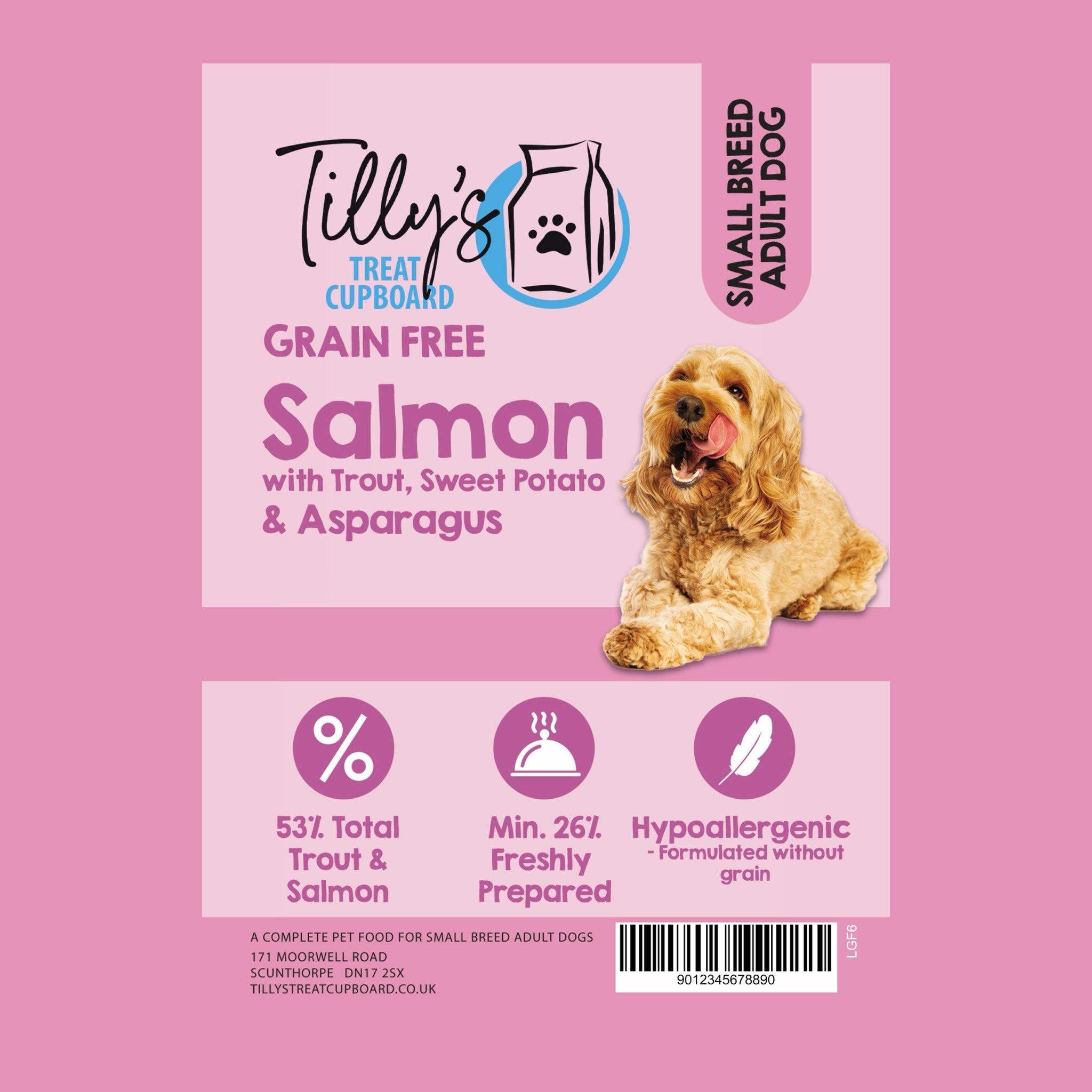 Tilly's Brown Bag SMALL BREED ADULT Salmon with Trout, Sweet Potato & Asparagus