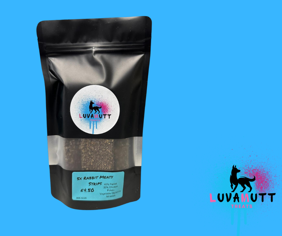 Luvmutt Meaty Rabbit Strips x5