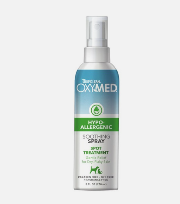 TropiClean OxyMed Medicated Anti Itch Spray for Pets 236ml