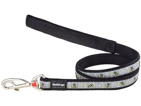 Red Dingo Bumble Bee Dog Lead Black
