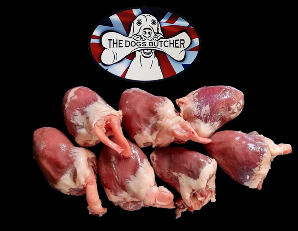 The Dogs Butcher Turkey Hearts 1kg