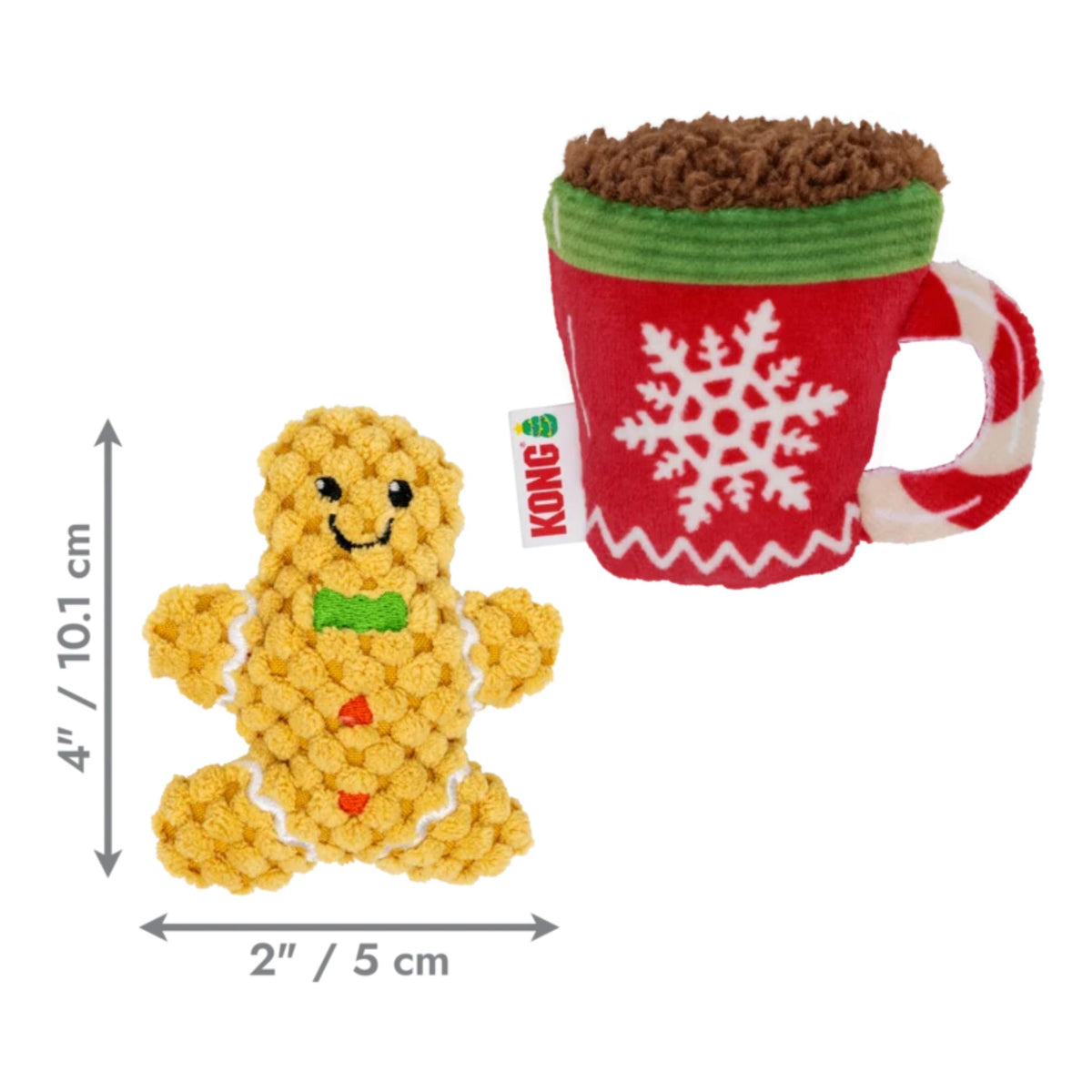KONG Holiday 2026 Scrattles Gingerbread Two Pack