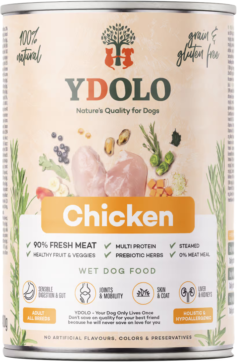 YDOLO Chicken Complete Wet Food for Dogs 400g