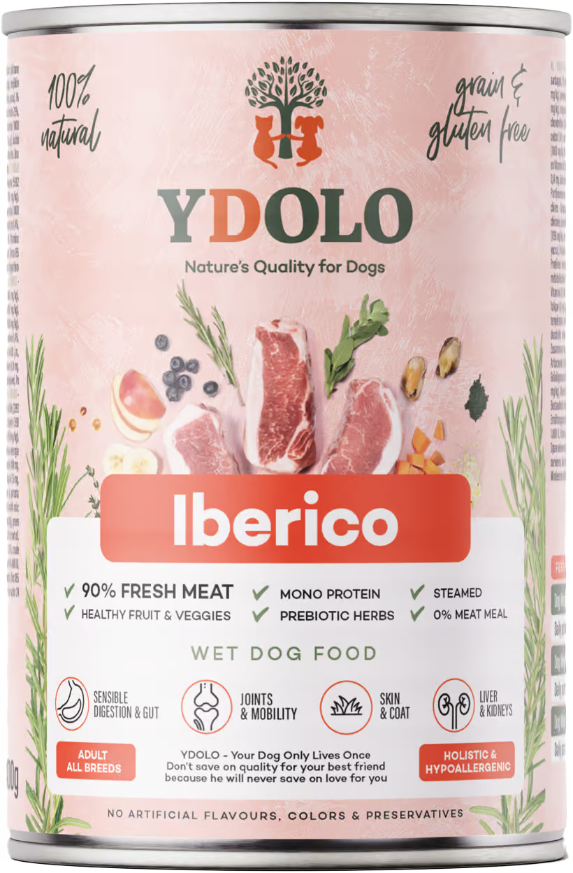 YDOLO Iberico (Pork) Complete Wet Food for Dogs 400g