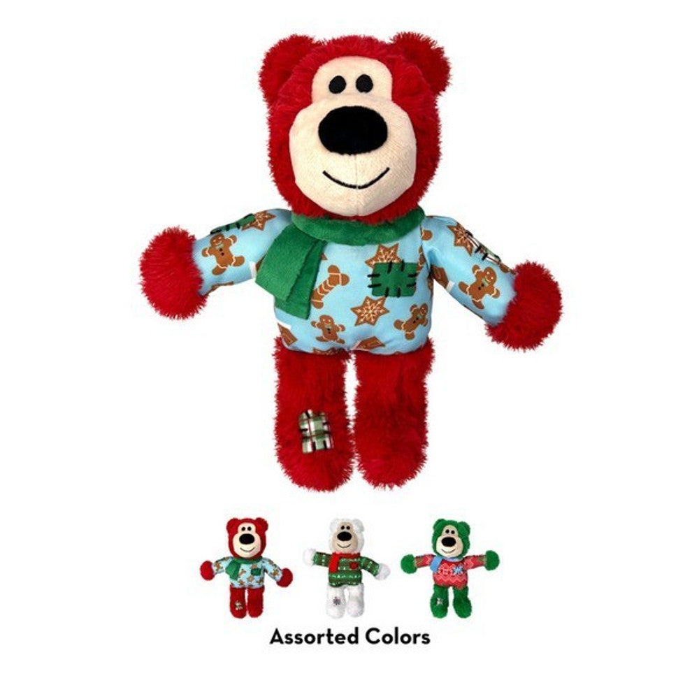 KONG Holiday Christmas Wild Knots Bear Assorted