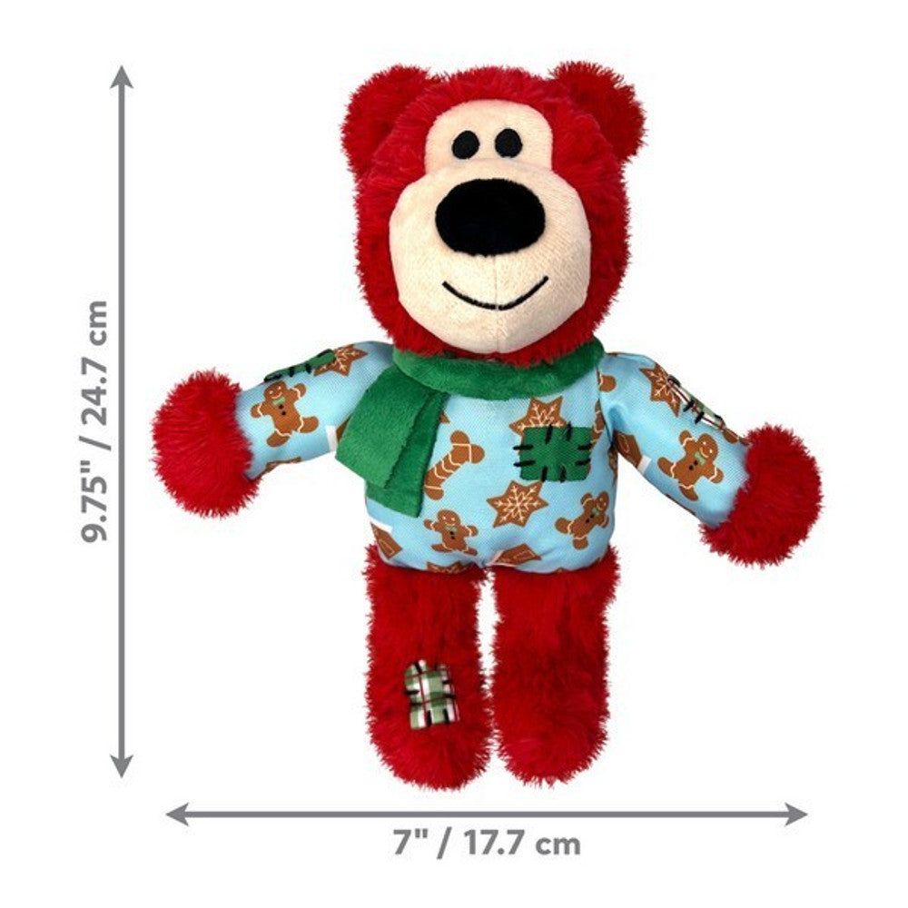 KONG Holiday Christmas Wild Knots Bear Assorted