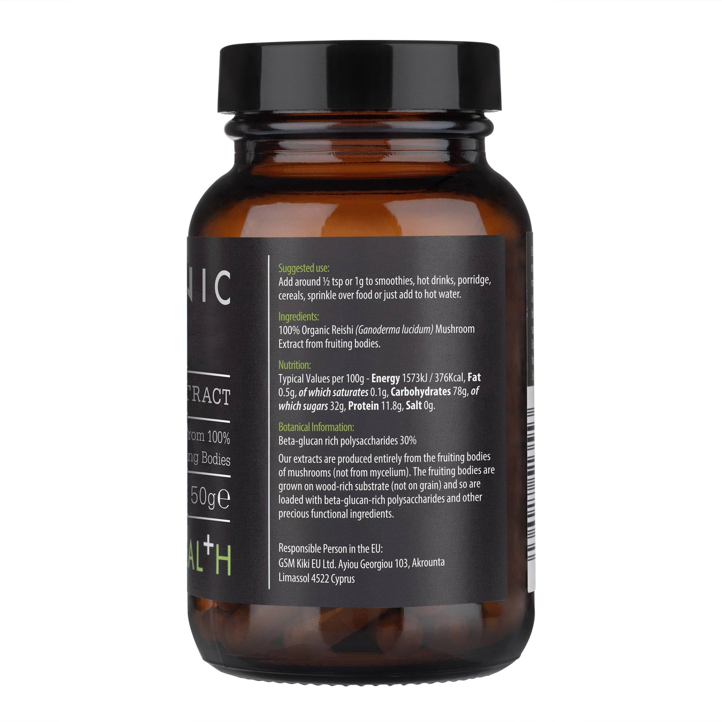 Kiki Health Organic Reishi Extract Powder 50g