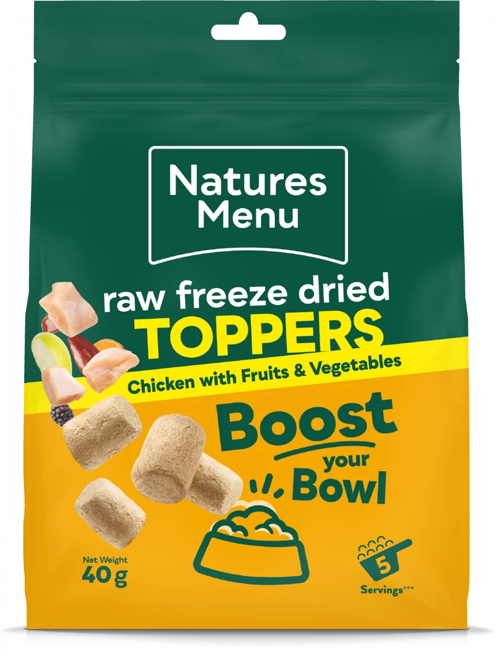 Natures Menu Complete Freeze Dried Food Chicken Toppers