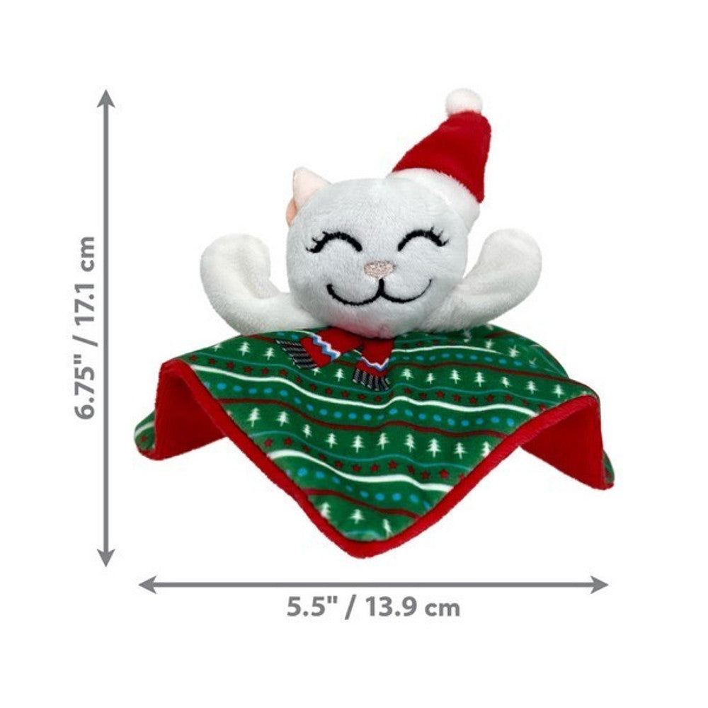 KONG Holiday Crackles Santa Kitty