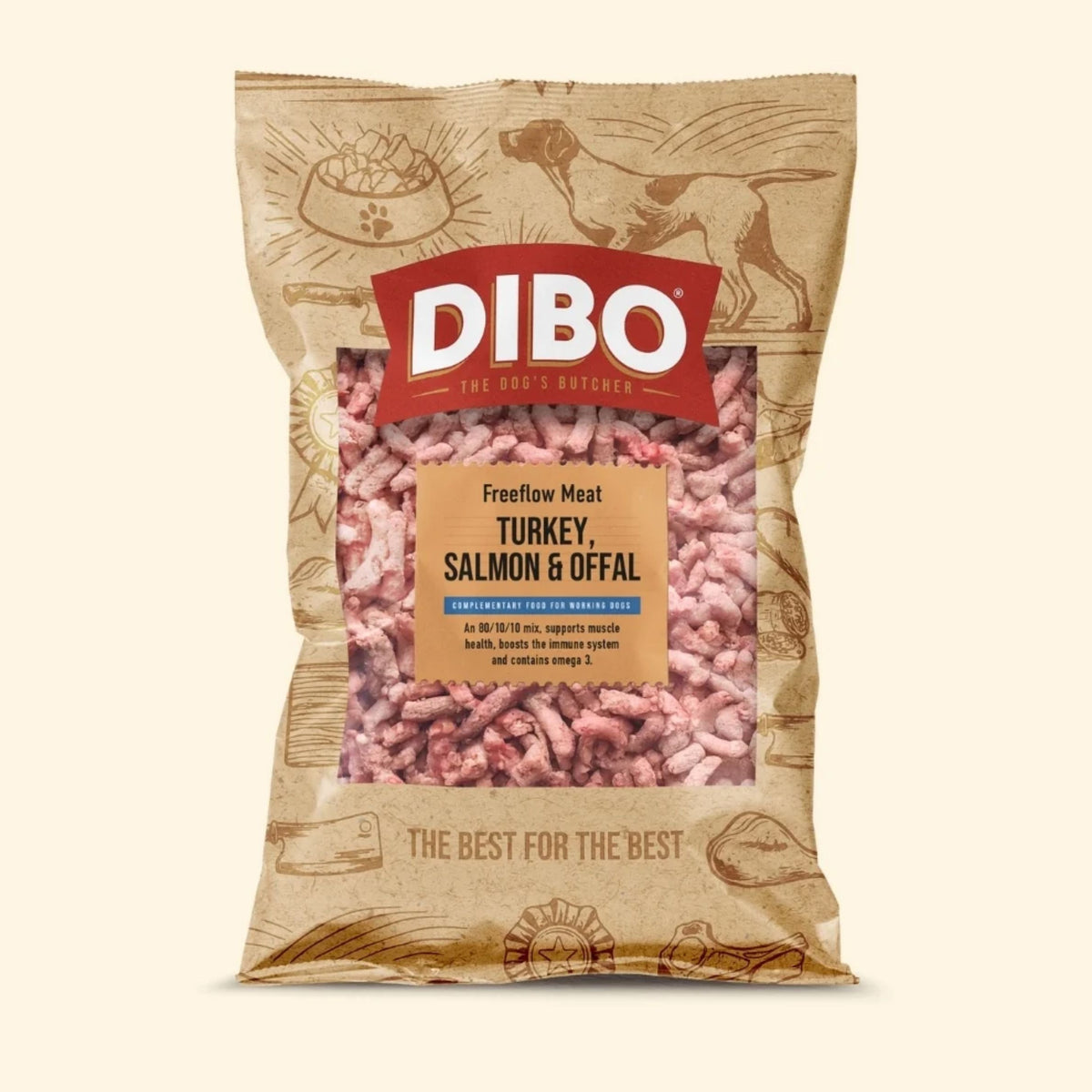 Dibo Freeflow Turkey, Salmon & Offal 80/10/10 1kg