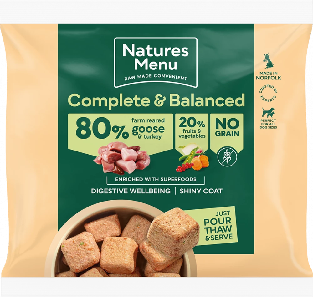 Natures Menu Country Hunter Raw Nuggets Turkey & Goose 1kg