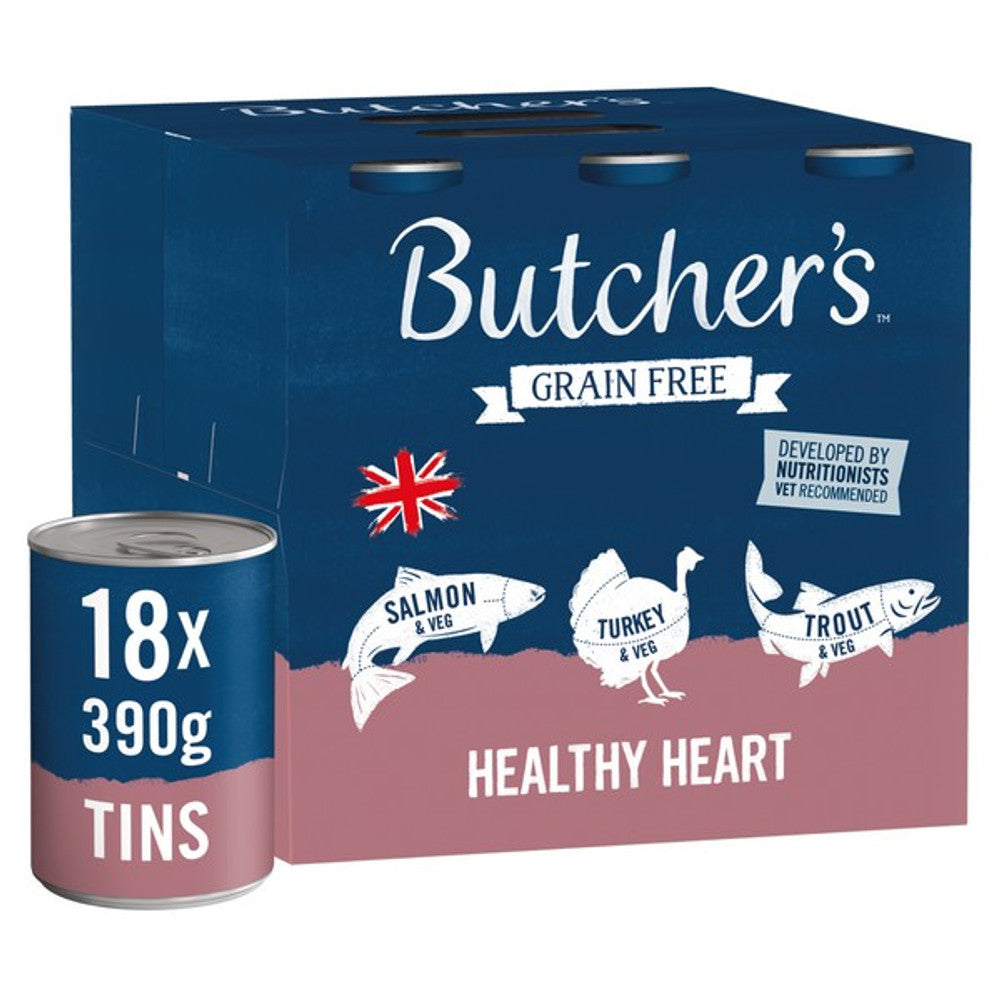 Butchers Healthy Heart Dog Food Tins 18x390g