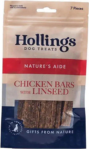 Hollings Chicken Bars with Linseed (Pack of 7)