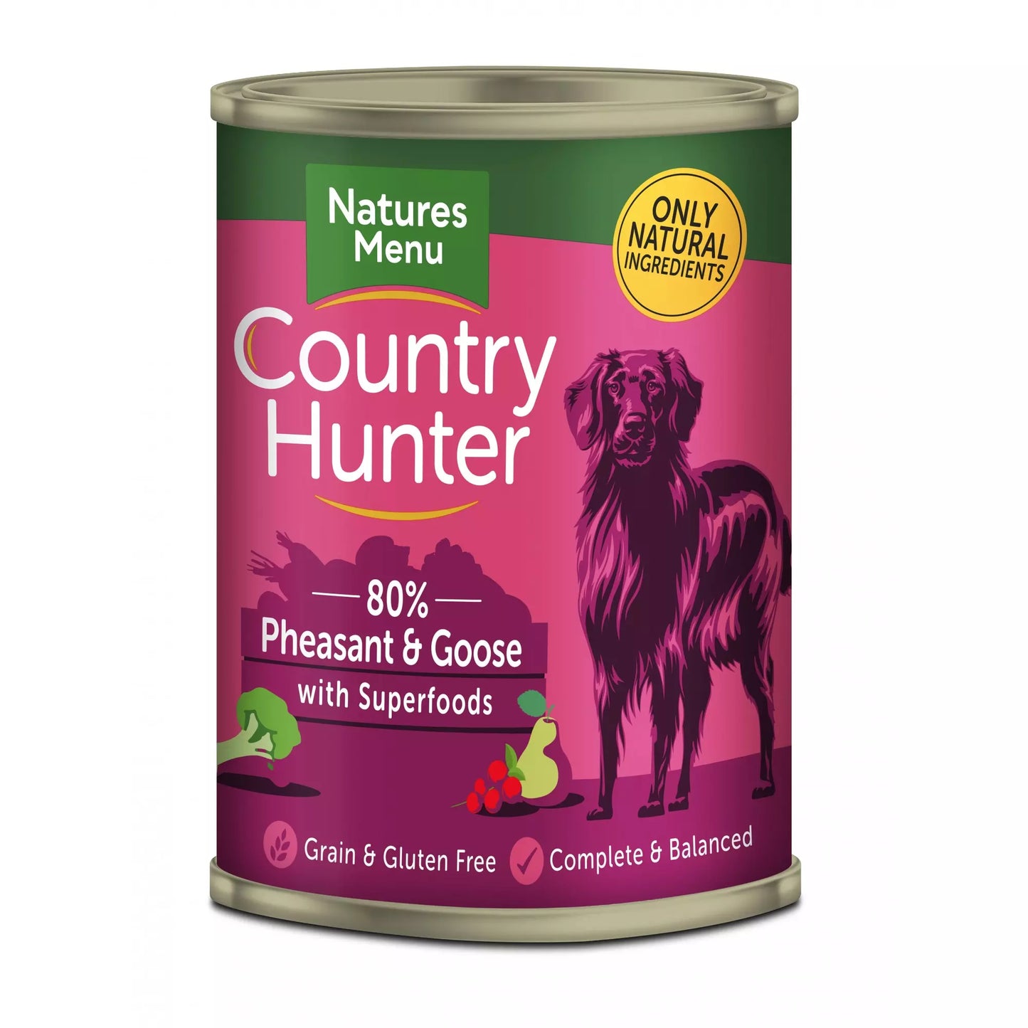Natures Menu Country Hunter Seriously Meaty Pheasant & Goose 400g wet food