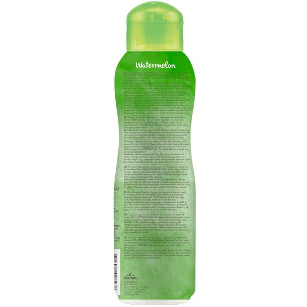 TropiClean Watermelon Refreshing 2in1 Shampoo and Conditioner 355ml