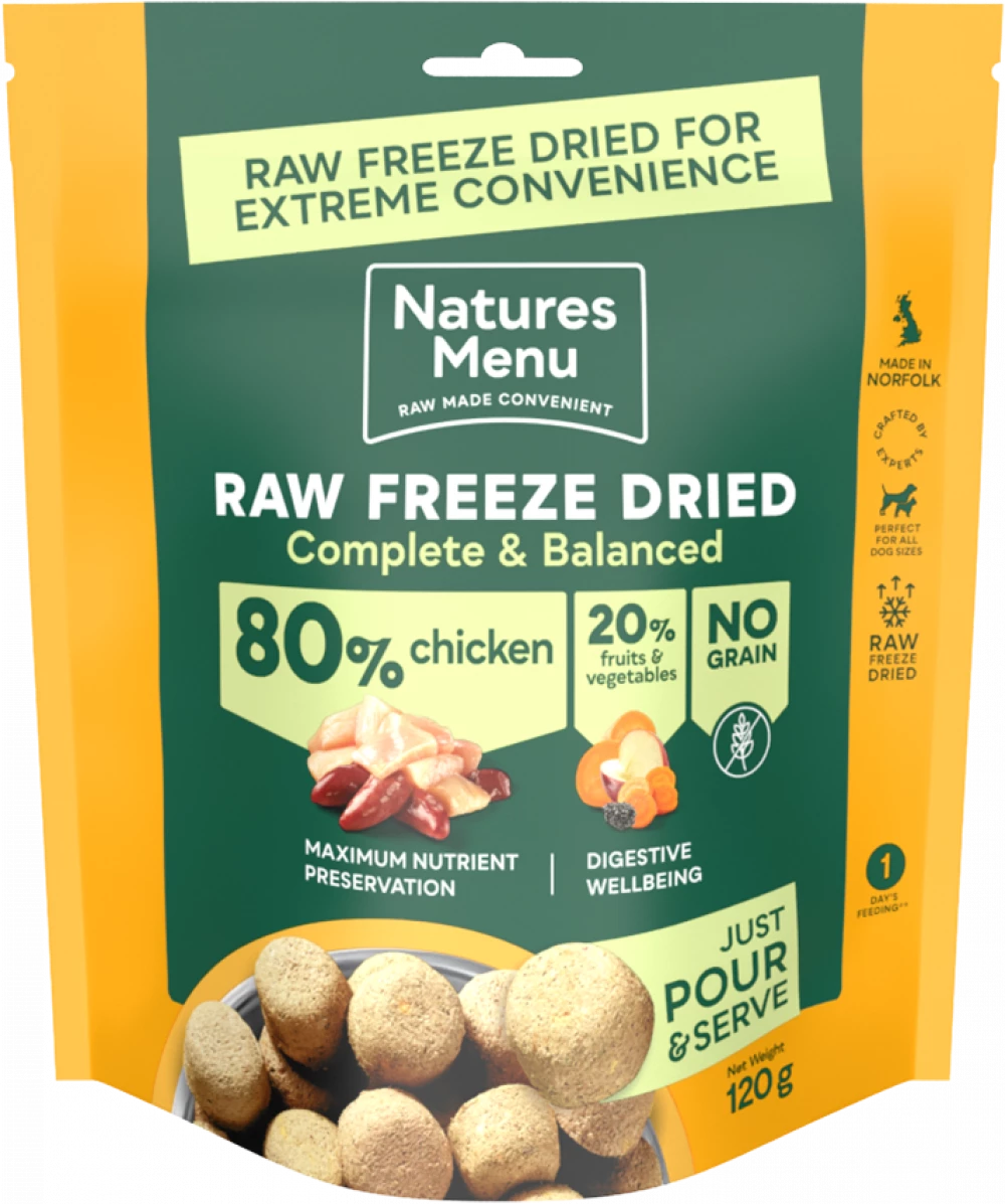 Natures Menu Complete Freeze Dried Food 80/20 Chicken