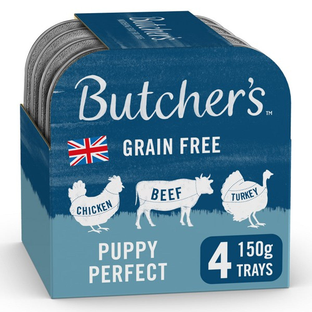 Butchers Tray Puppy Perfect 4x150g