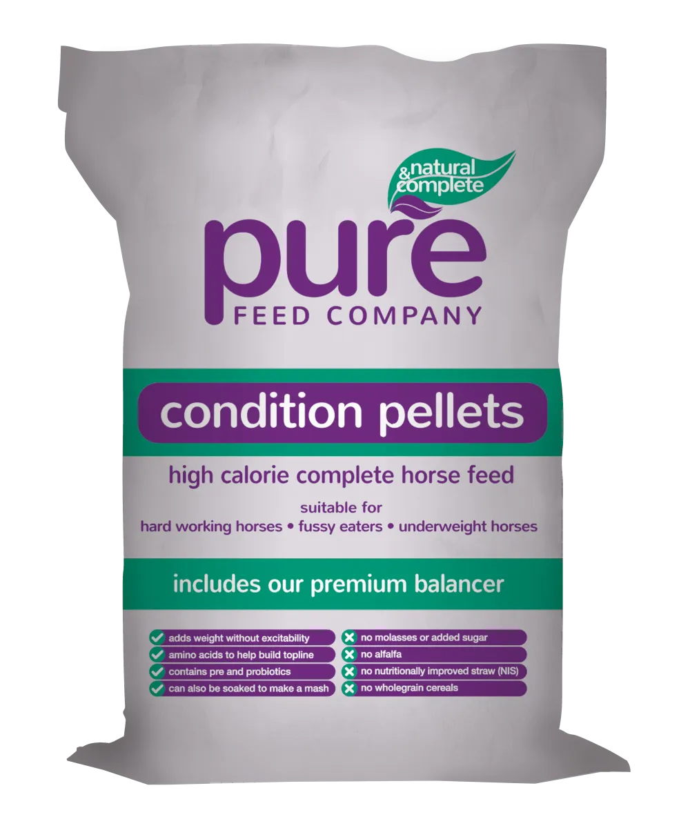 Pure Feed Condition Pellets Complete Horse Feed 15kg
