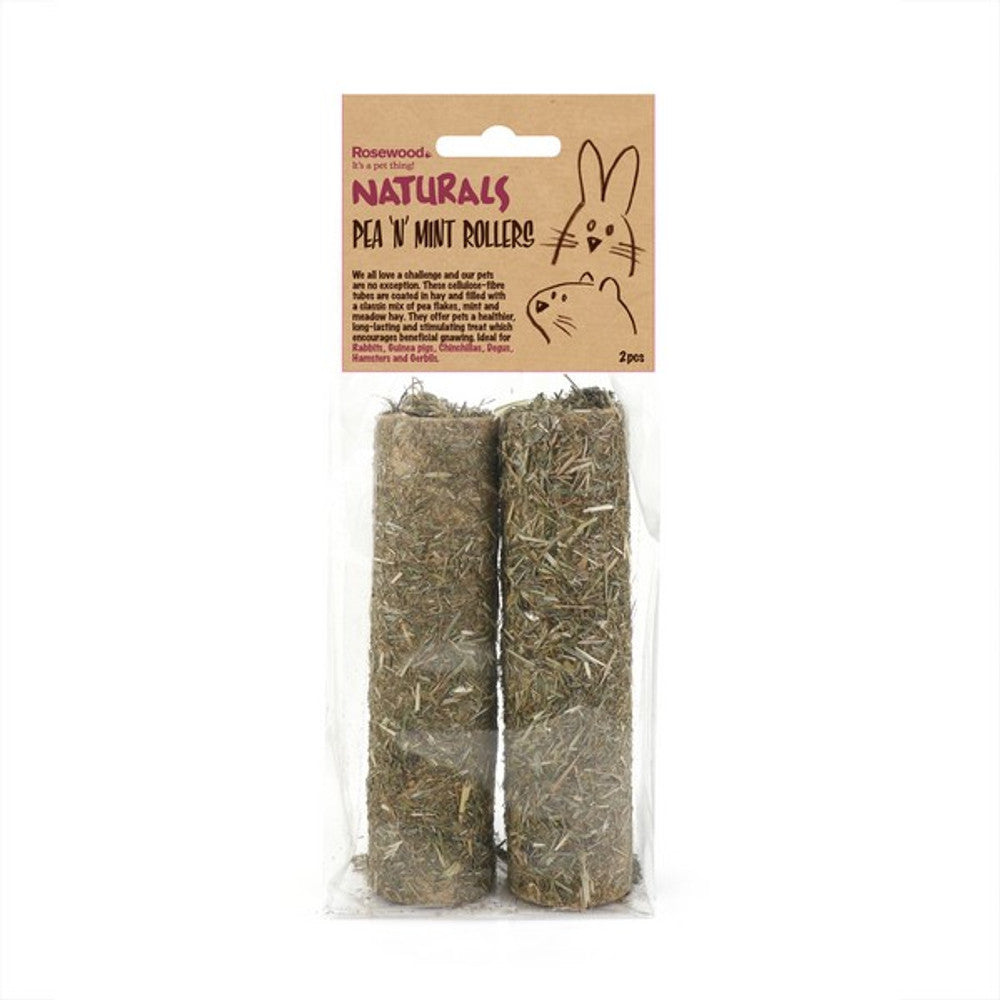 Rosewood Naturals Pea n Mint Roller Treats 2pc for Small Animals